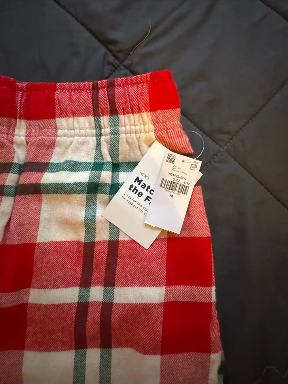 Old Navy Red Plaid Kids Pajama Bottoms
